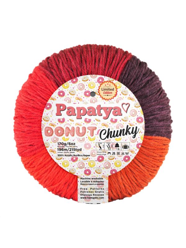 Włóczka - Papatya - Donut Chunky - 170g/szt.