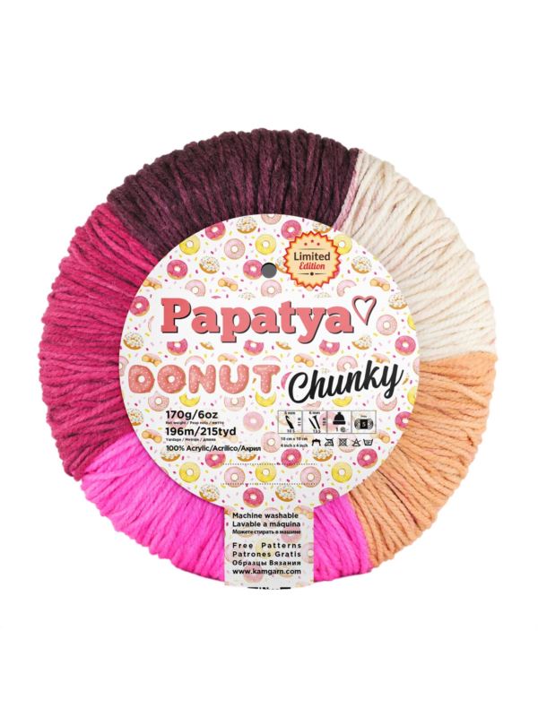 Włóczka - Papatya - Donut Chunky - 170g/szt.