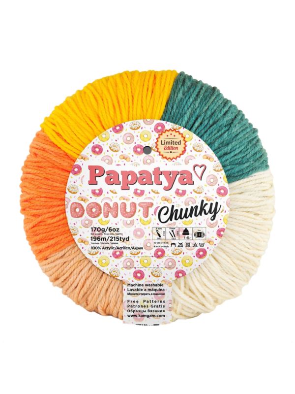 Włóczka - Papatya - Donut Chunky - 170g/szt.