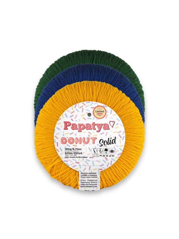 Włóczka - Papatya - Donut Solid - 190g/szt.