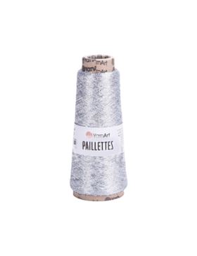 Nić metalizowana z cekinami - Yarn Art. - Paillettes - 800m - 50g/szt.