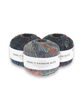 Włóczka - Rico Design - Creative Make it Rainbow Glitz - 100g/opak.