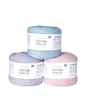 Włóczka - Rico Design - Fashion Cotton Merino Lace Solid Colours - 100g/opak.