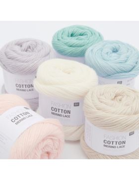 Włóczka - Rico Design - Fashion Cotton Merino Lace Solid Colours - 100g/opak.