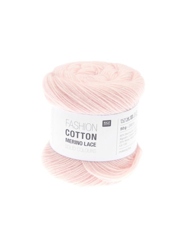 Włóczka - Rico Design - Fashion Cotton Merino Lace Solid Colours - 100g/opak.