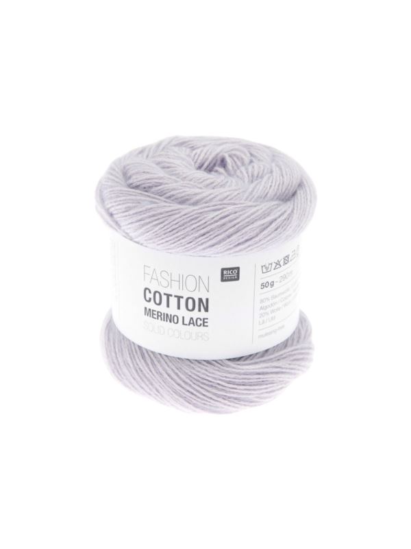 Włóczka - Rico Design - Fashion Cotton Merino Lace Solid Colours - 100g/opak.