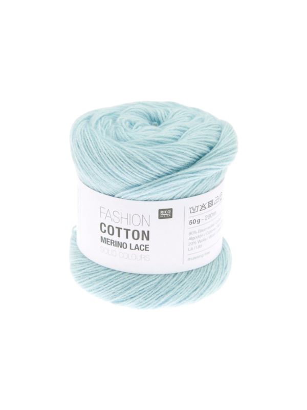 Włóczka - Rico Design - Fashion Cotton Merino Lace Solid Colours - 100g/opak.