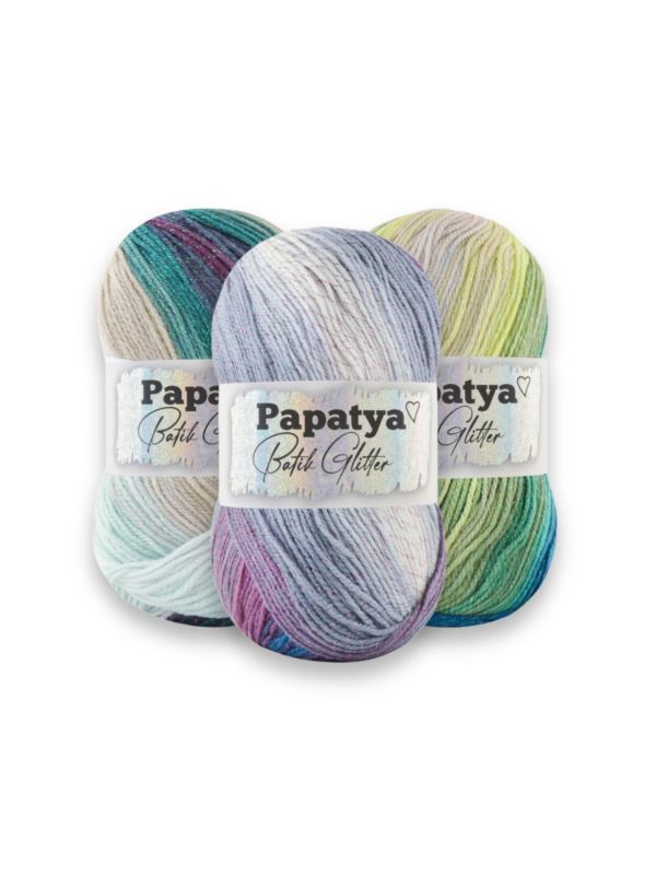 Włóczka - Papatya - Batik Glitter - 0,5kg/opak.