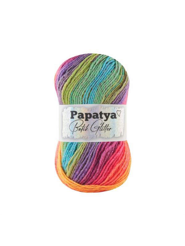 Włóczka - Papatya - Batik Glitter - 0,5kg/opak.