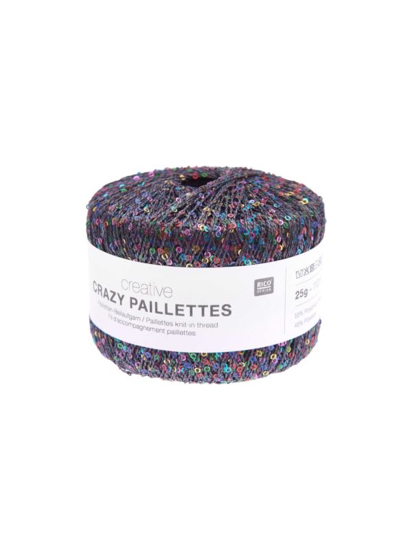 Włóczka cekinowa - Rico Design - Creative Crazy Paillettes - 50g/opak.