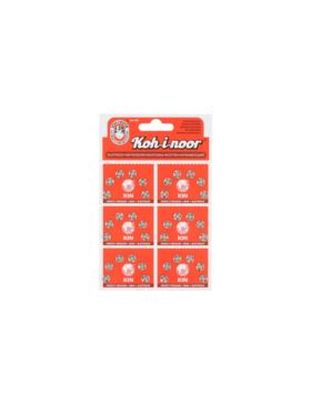 Zatrzaski metalowe KOH-I-NOOR 1/2 - 7 mm - niklowane - 36szt./opak.