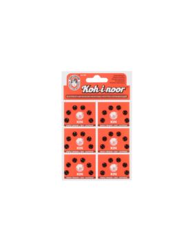 Zatrzaski metalowe KOH-I-NOOR 0 - 6 mm - czarne - 36szt./opak.