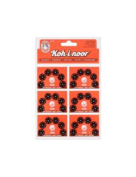 Zatrzaski metalowe KOH-I-NOOR 4 - 11,5 mm - czarne - 36szt./opak.