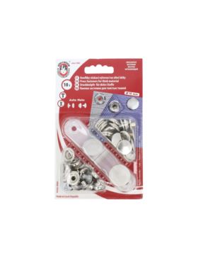 Napy metalowe KOH-I-NOOR - Auto Moto - 15 mm - niklowane - 10szt./opak.