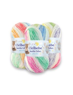 Włóczka - Papatya - Cicibebe Sweetie Colors - 0,5kg/opak.
