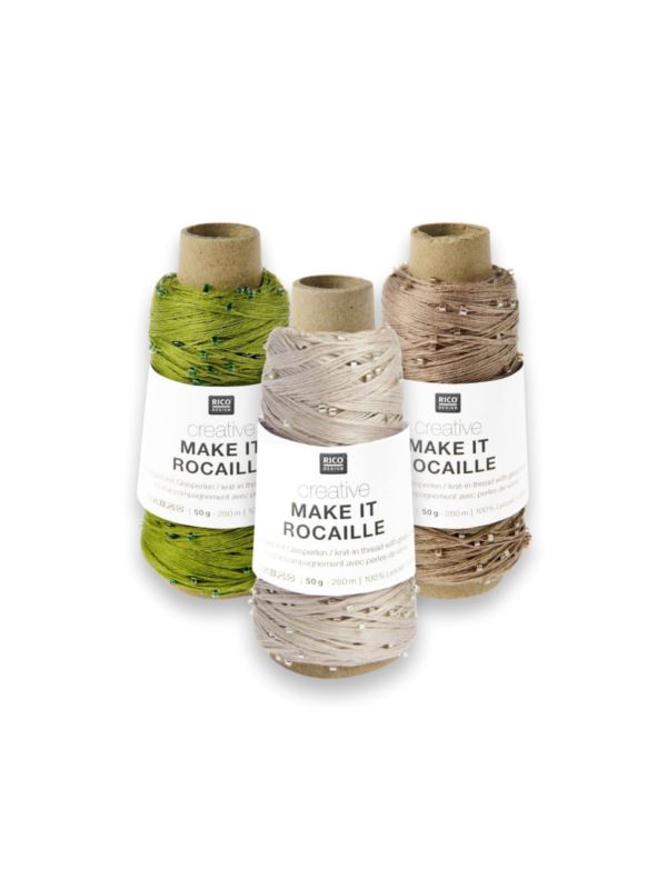 Włóczka koralikowa - Rico Design - Creative Make it Rocaille - 50g/szt.
