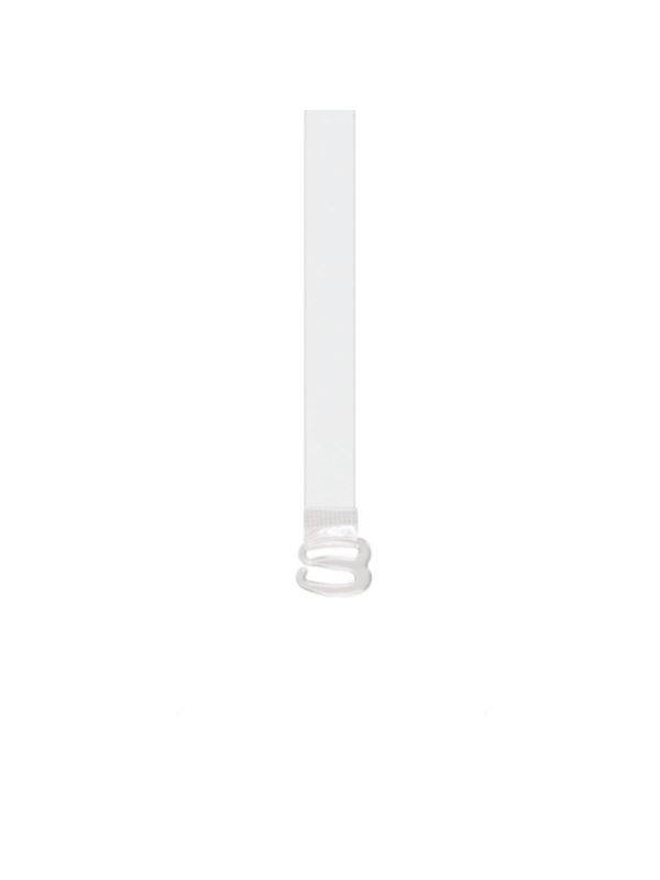 Ramiączka silikonowe z plastikowymi zaczepami JULIMEX - 10 mm - transparentne - RT-03 - 5par/opak.