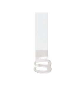 Ramiączka silikonowe z plastikowymi zaczepami JULIMEX - 16 mm - transparentne - RT-09 - 5par/opak.