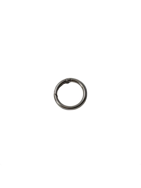 Karabińczyk metalowy okrągły - 33 mm - srebrny - KLT-005 (04142) - 5szt./opak.