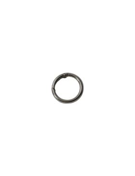 Karabińczyk metalowy okrągły - 33 mm - srebrny - KLT-005 (04142) - 5szt./opak.