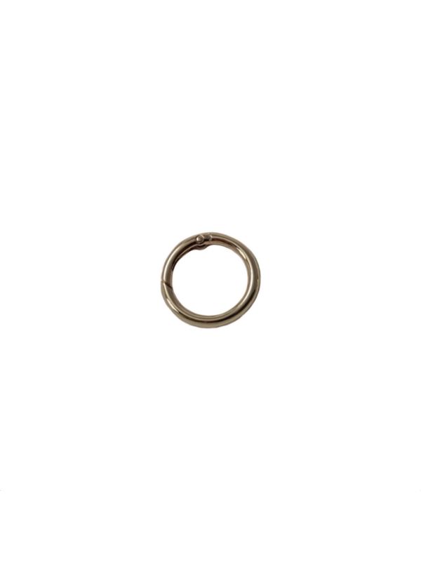 Karabińczyk metalowy okrągły - 33 mm - złoty - KLT-005 (04142) - 5szt./opak.