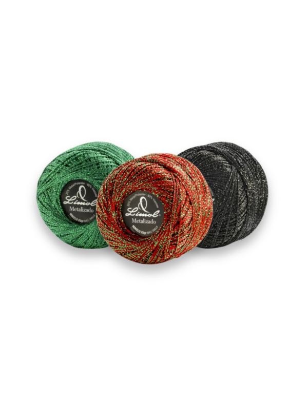 Kordonek LIMOL - Metalizado - 80% wiskoza 20% poliester - 104mb x 50g/opak.