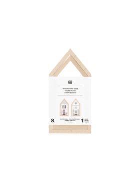 Ramka drewniana domek RICO DESIGN - 9x18 cm - 100176