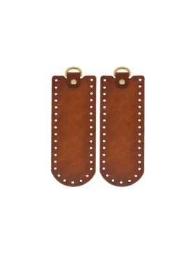 Baza boczna do toreb skórzana naturalna - Jucht - 190x70 mm (półkole) - BB19X7 - 2szt./opak.