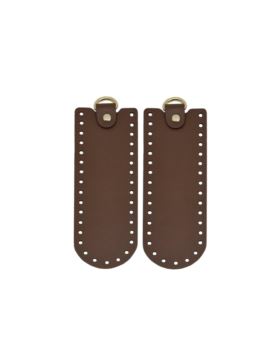 Baza boczna do toreb skórzana naturalna - Jucht - 190x70 mm (półkole) - BB19X7 - 2szt./opak.
