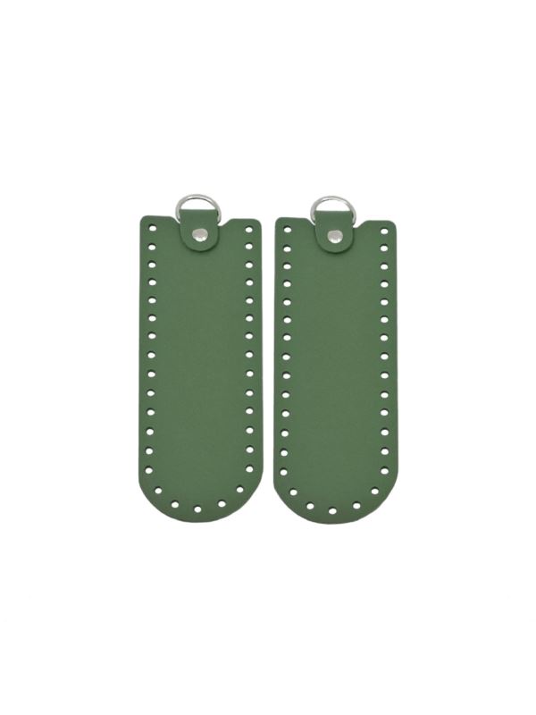 Baza boczna do toreb skórzana naturalna - Jucht - 190x70 mm (półkole) - BB19X7 - 2szt./opak.