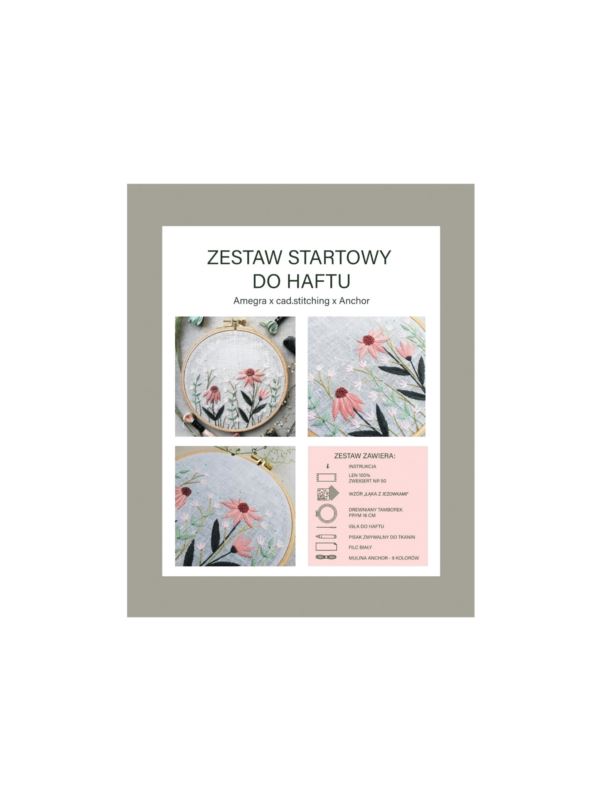 Zestaw startowy do haftu - JEŻÓWKA