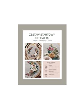 Zestaw startowy do haftu - RÓŻANA KOMPOZYCJA
