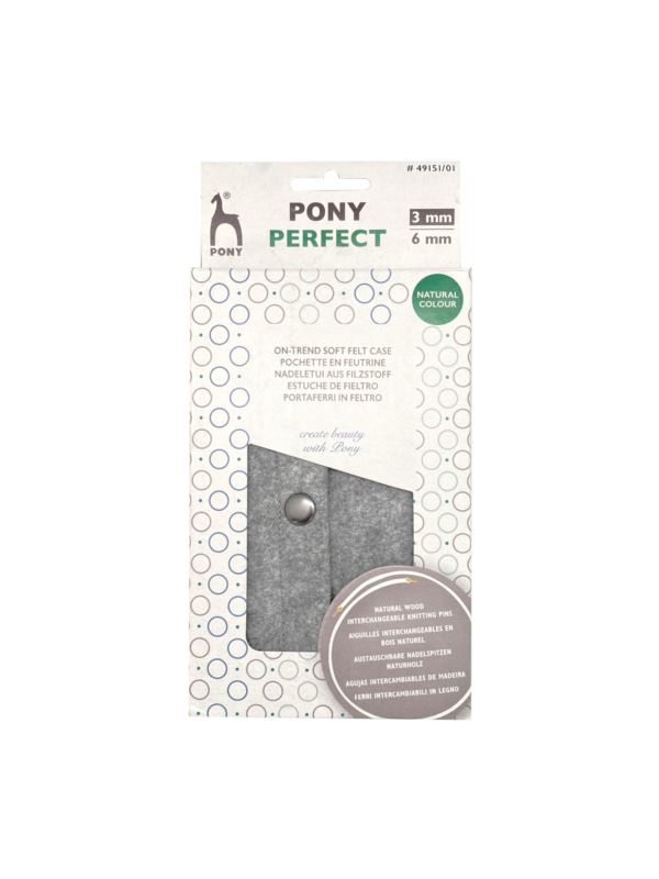 Zestaw drewnianych drutów z wymiennymi żyłkami PONY - Perfect Felt - 49151/01