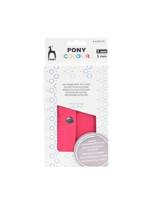 Zestaw metalowych drutów z wymiennymi żyłkami PONY - Colour Felt - 61051/01