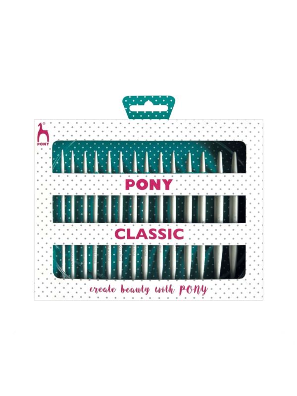 Zestaw aluminiowych drutów z wymiennymi żyłkami PONY - Polka Dots - 3,00-7,00 mm x 10,5 cm - 48426