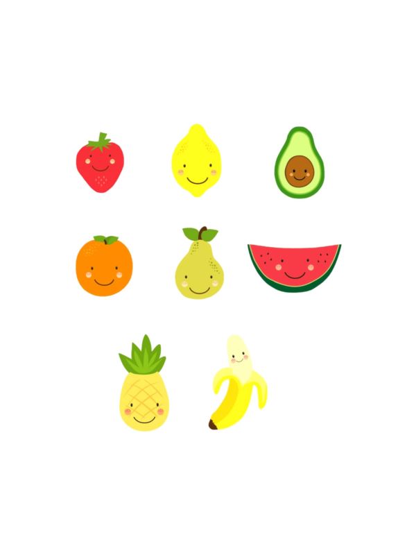 Aplikacje termoprzylepne drukowane LECCO - Fruits - 06490 - 40szt./opak.
