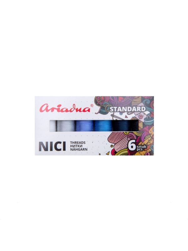 Zestaw nici ARIADNA - Talia 120 - zima - 6szt.x200mb/opak.