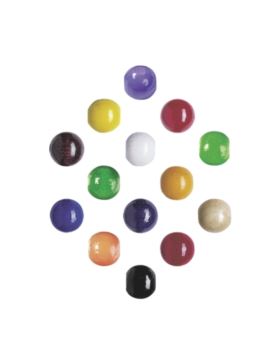 Koraliki drewniane KNORR PRANDELL - 15 mm - mix - 6011595 - 15szt./opak.
