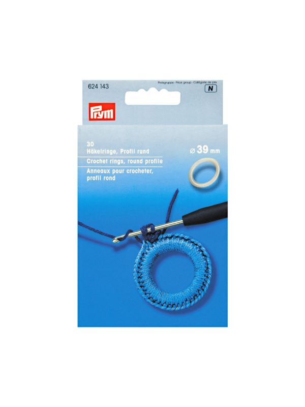 Kółka do obrabiania szydełkiem PRYM - 39 mm - 624143 - 30szt./opak.