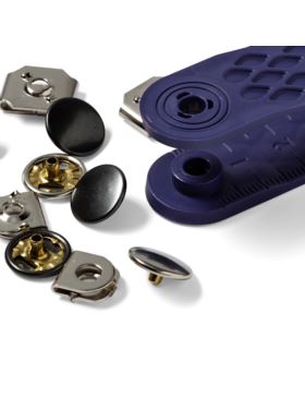 Zestaw zaciskacz + haczyki metalowe PRYM - 13 mm - 265811 - 4szt./opak.