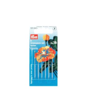 Igły ręczne do haftu z czubkiem PRYM - rozm.18 - 125550 - 6szt./opak.