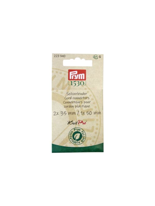 Łączniki do drutów naturalnych PRYM - KnitPro - 2x35+1x50 mm - 223940 - 3szt./opak.