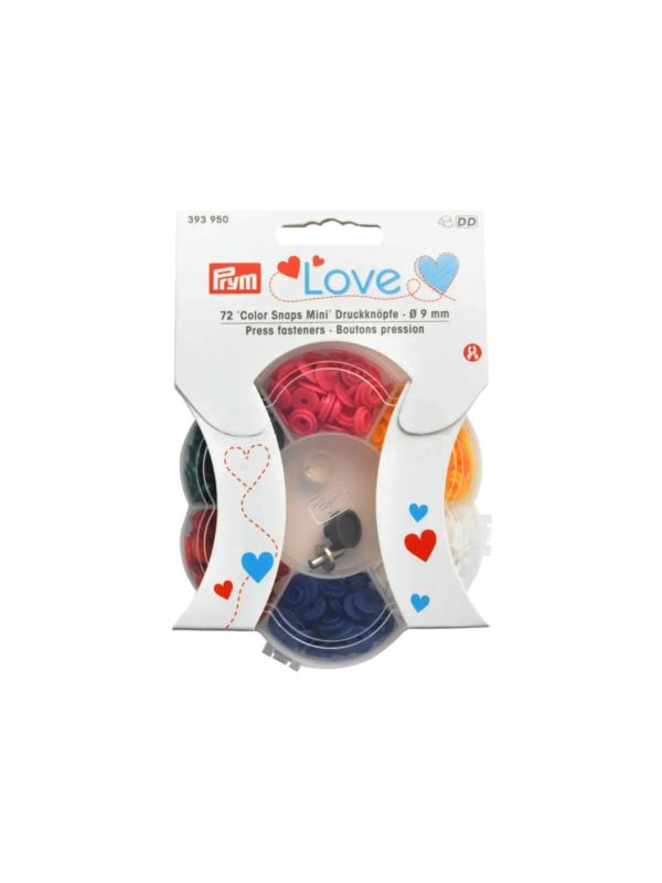 Zestaw nap plastikowych w pudełku PRYM - Love - 9 mm - 393950 - 72szt./opak.