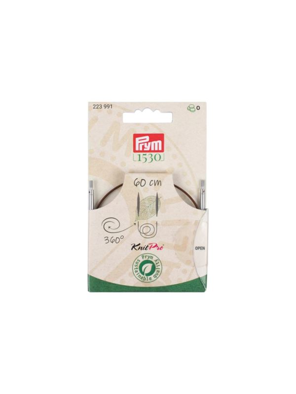 Żyłka wymienna obrotowa do drutów naturalnych PRYM - KnitPro - 60 cm - 223991