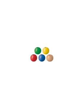 Koraliki drewniane KNORR PRANDELL - 6 mm - mix - 6040695 - 125szt./opak.