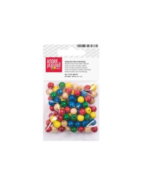Koraliki drewniane KNORR PRANDELL - 8 mm - mix - 6040895 - 85szt./opak.