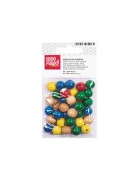 Koraliki drewniane KNORR PRANDELL - 12 mm - mix - 6041295 - 30szt./opak.