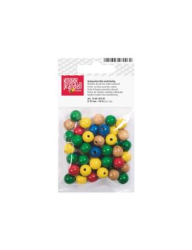 Koraliki drewniane KNORR PRANDELL - 10 mm - mix - 6041095 - 50szt./opak.