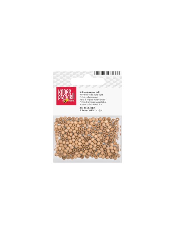 Koraliki drewniane KNORR PRANDELL - 4 mm - 165szt./opak.