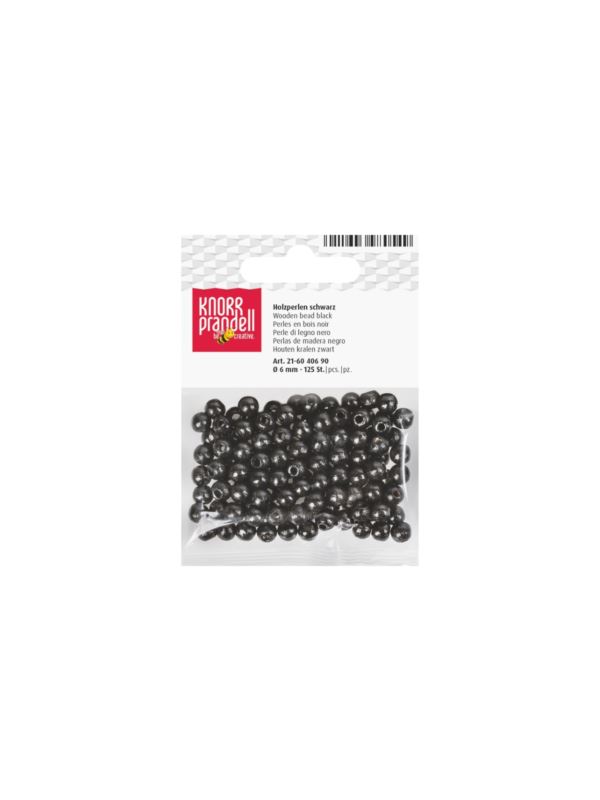 Koraliki drewniane KNORR PRANDELL - 6 mm - 125szt./opak.